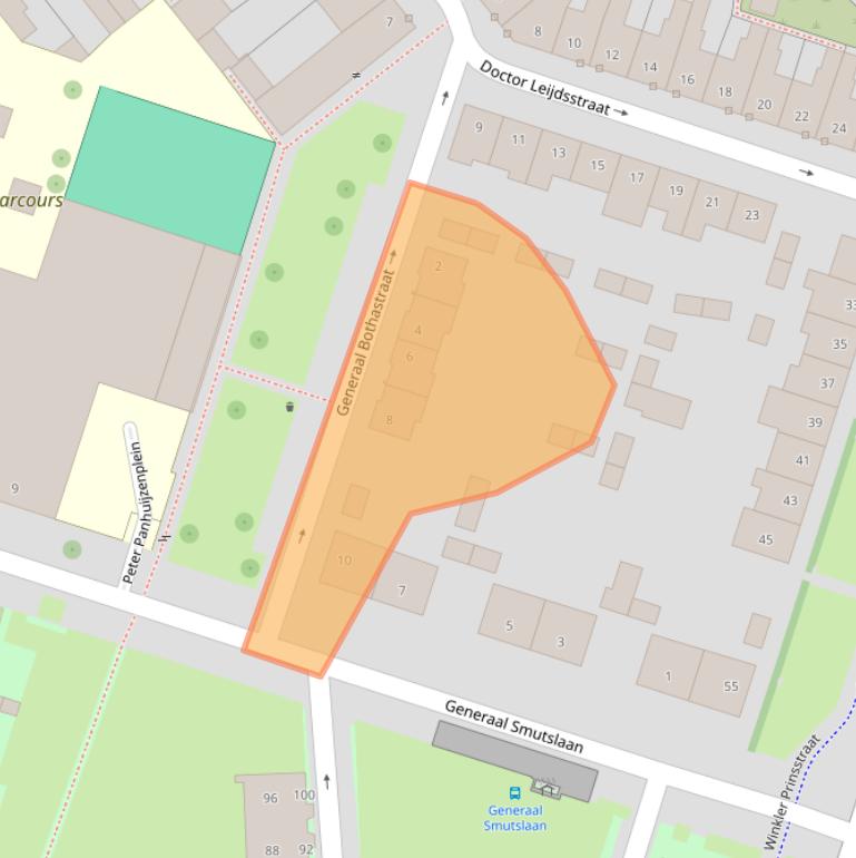 Kaart van postcodegebied 5021TG.