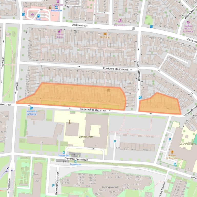Kaart van postcodegebied 5021TK.