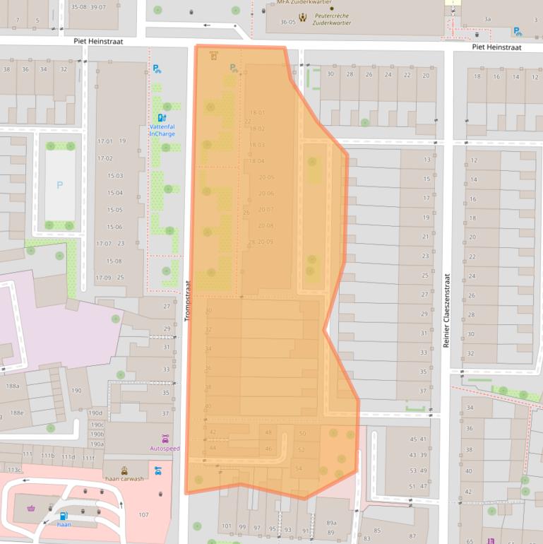 Kaart van postcodegebied 5021VM.