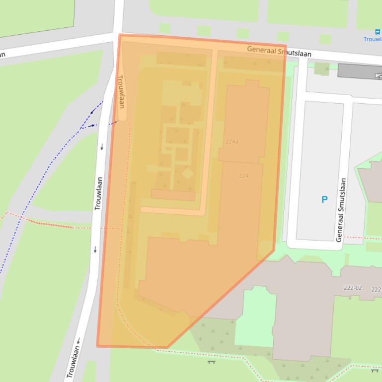 Kaart van postcodegebied 5021XG.