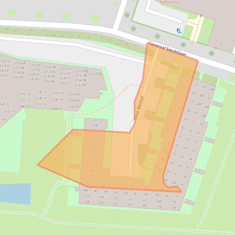 Kaart van postcodegebied 5021XH.