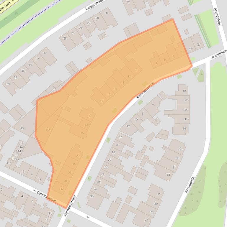 Kaart van postcodegebied 5022BD.