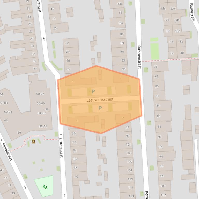 Kaart van postcodegebied 5022BP.