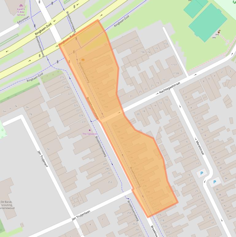 Kaart van postcodegebied 5022CA.
