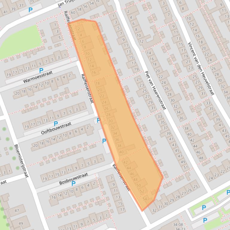 Kaart van postcodegebied 5022CV.