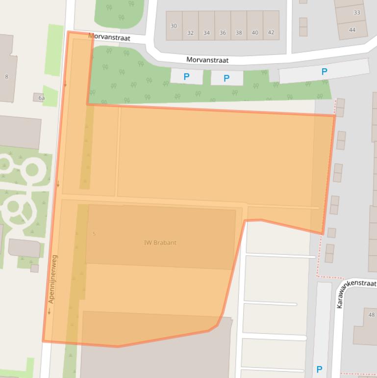 Kaart van postcodegebied 5022DT.