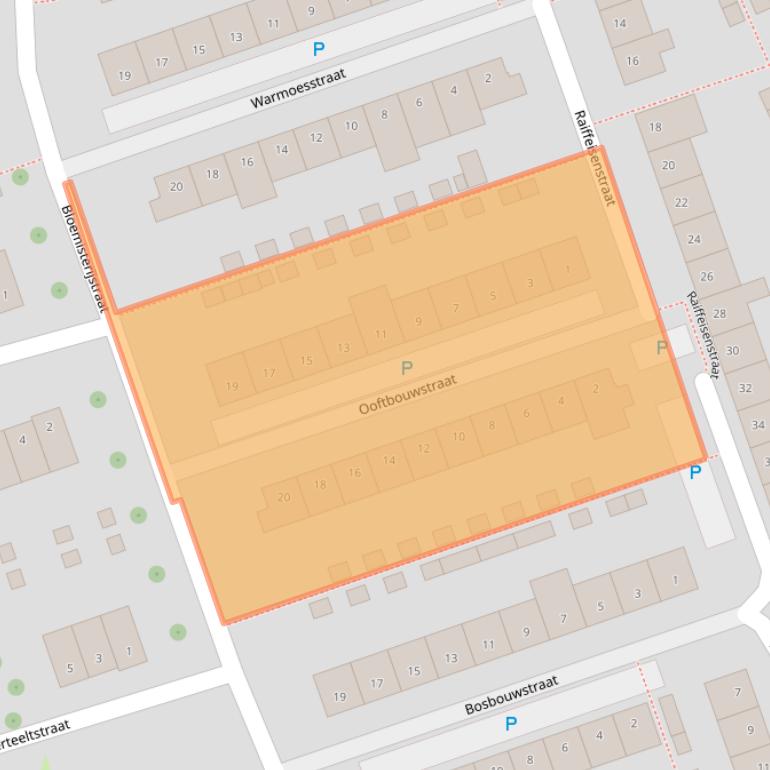 Kaart van postcodegebied 5022EC.