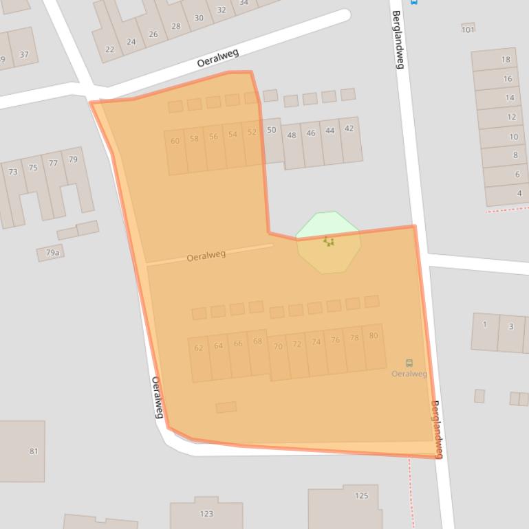 Kaart van postcodegebied 5022GT.