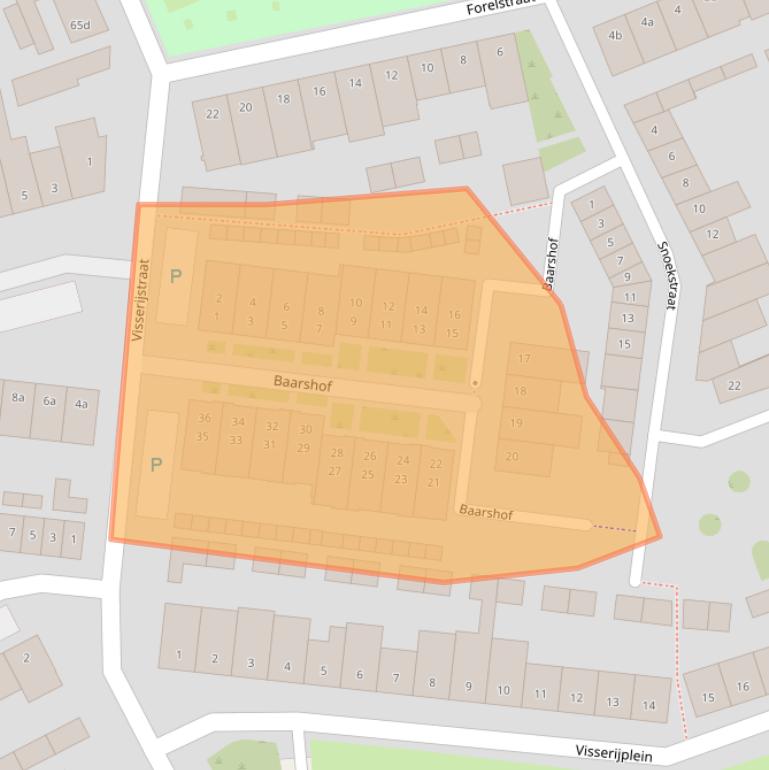 Kaart van postcodegebied 5022GZ.