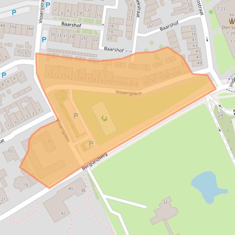 Kaart van postcodegebied 5022HC.