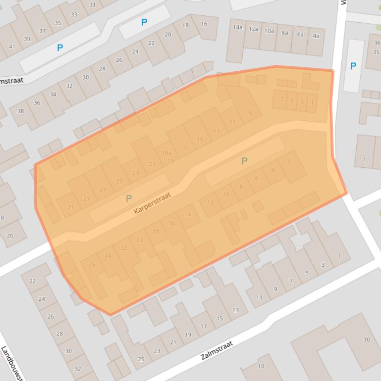 Kaart van postcodegebied 5022HJ.