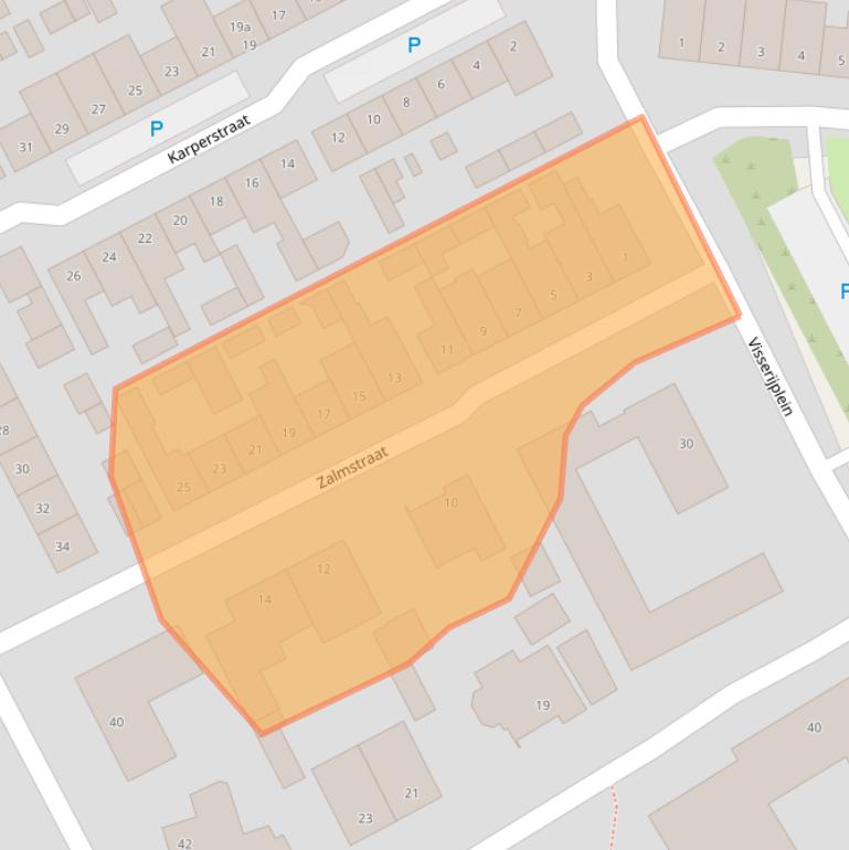 Kaart van postcodegebied 5022HK.