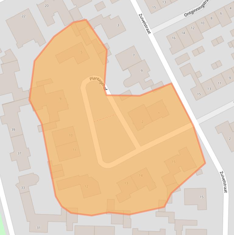 Kaart van postcodegebied 5022HV.