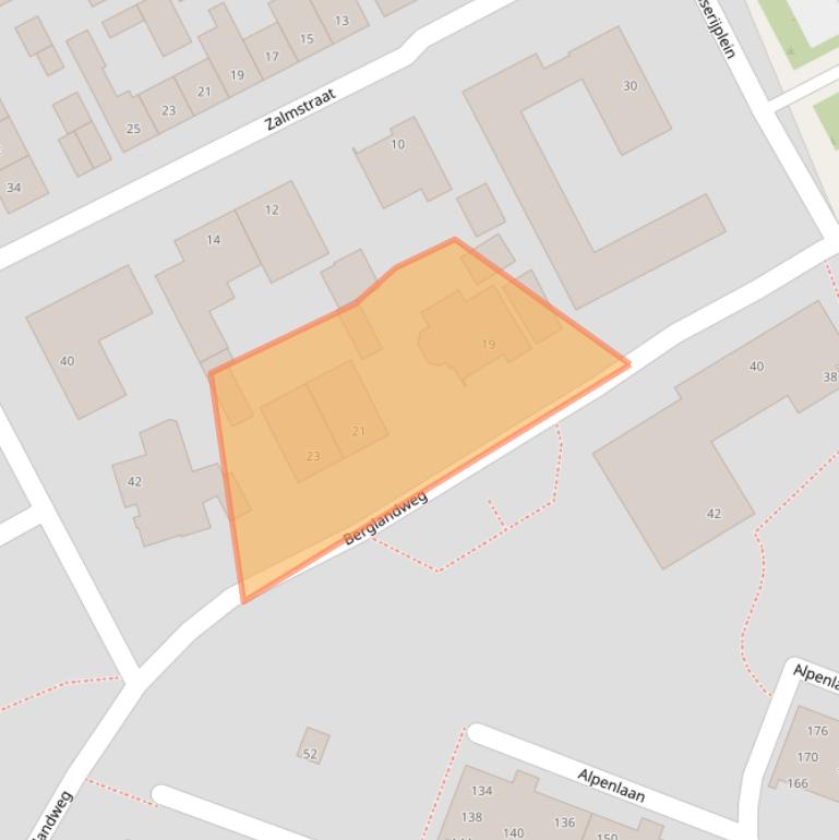 Kaart van postcodegebied 5022JA.