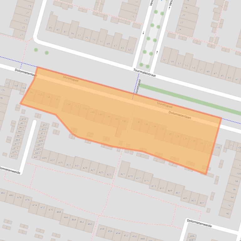 Kaart van postcodegebied 5022JM.