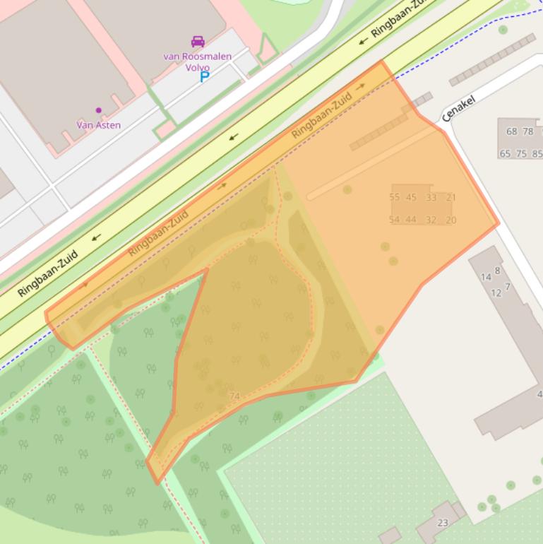 Kaart van postcodegebied 5022KL.