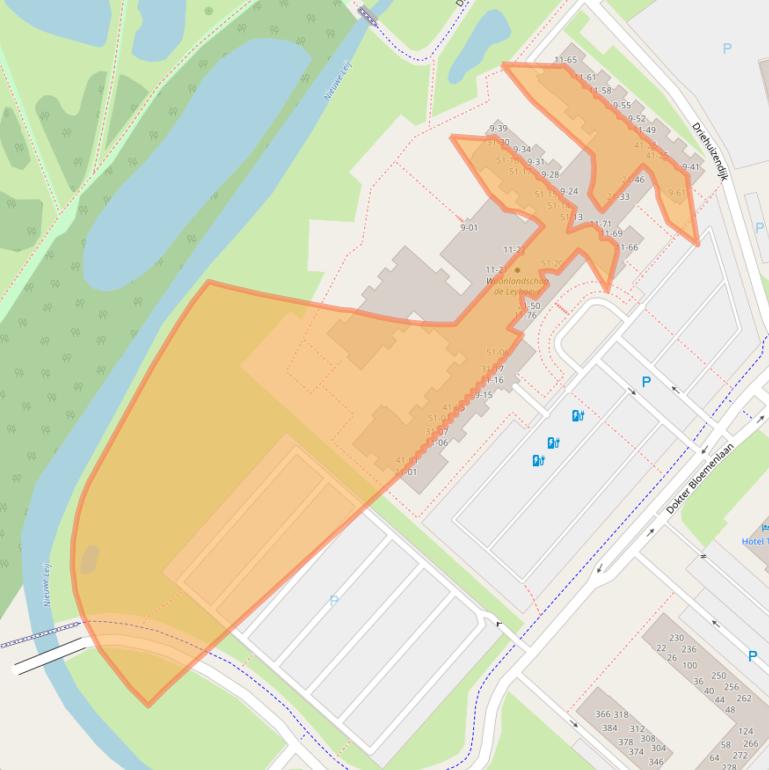 Kaart van postcodegebied 5022KZ.