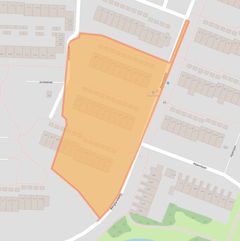 Kaart van postcodegebied 5022LE.