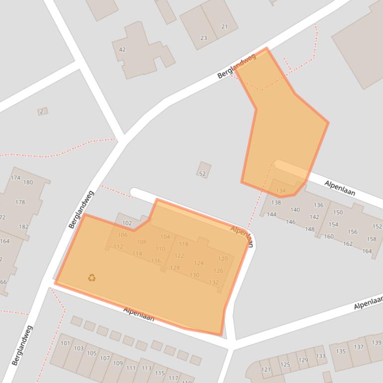 Kaart van postcodegebied 5022LM.