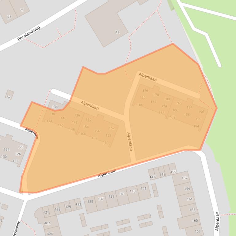 Kaart van postcodegebied 5022LN.