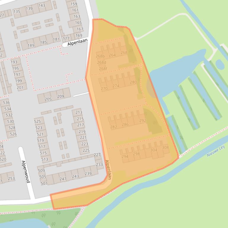 Kaart van postcodegebied 5022LR.