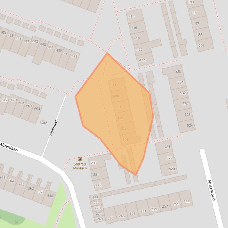 Kaart van postcodegebied 5022LZ.