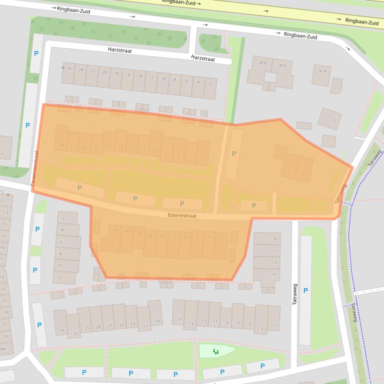 Kaart van postcodegebied 5022MD.