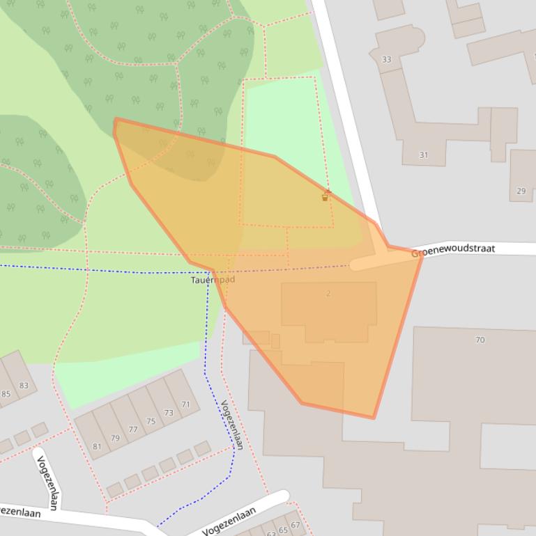 Kaart van postcodegebied 5022NH.