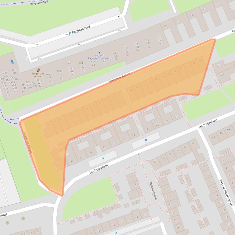 Kaart van postcodegebied 5022PL.