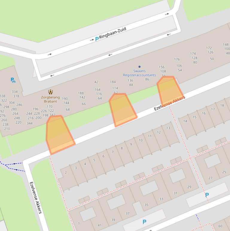 Kaart van postcodegebied 5022PN.