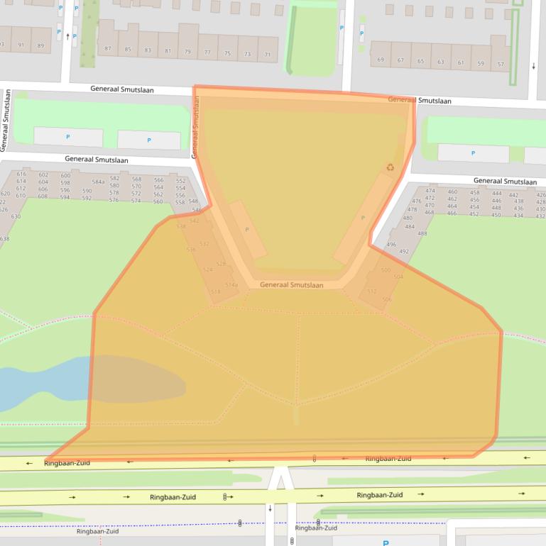 Kaart van postcodegebied 5025AJ.