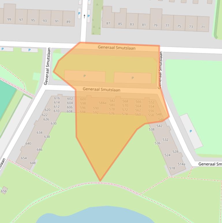 Kaart van postcodegebied 5025AK.