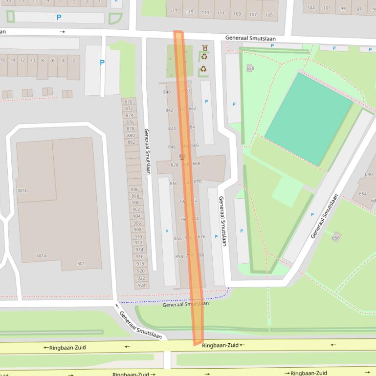 Kaart van postcodegebied 5025AN.