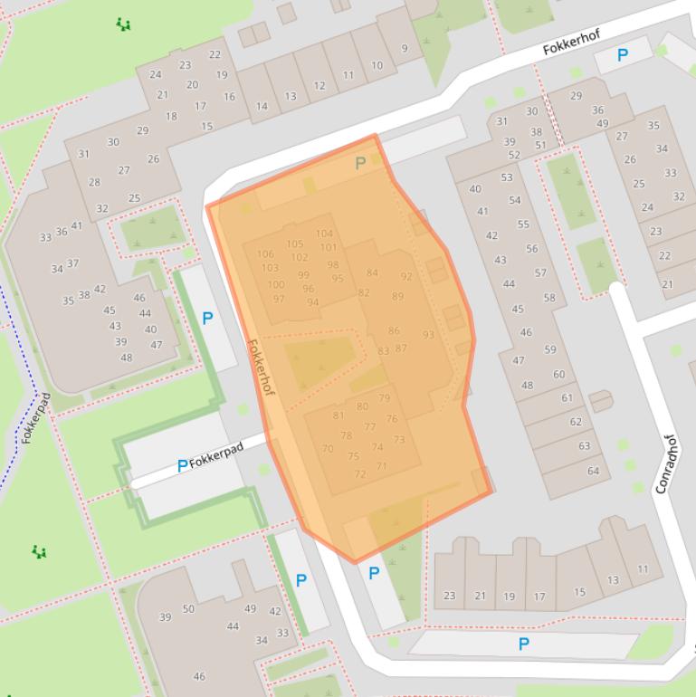 Kaart van postcodegebied 5025DR.