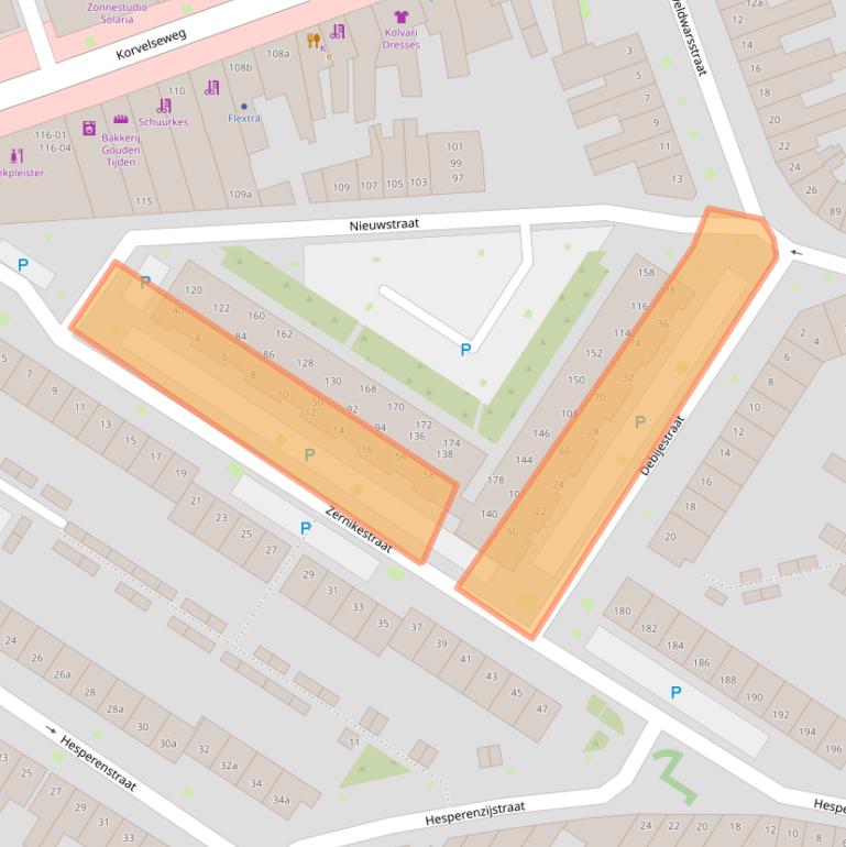 Kaart van postcodegebied 5025GD.