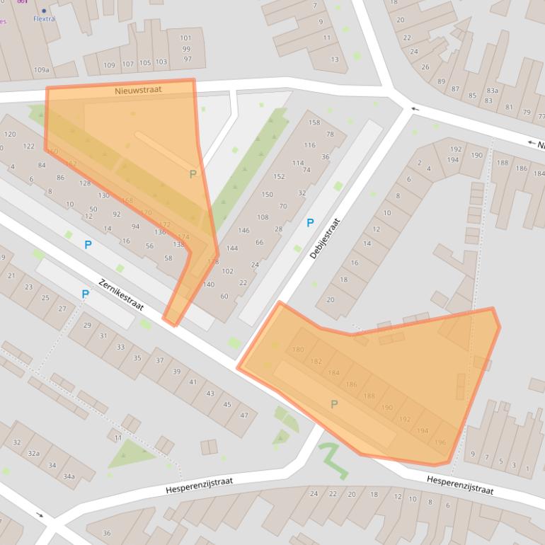 Kaart van postcodegebied 5025GG.