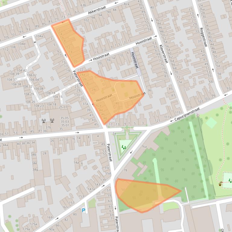 Kaart van postcodegebied 5025KJ.