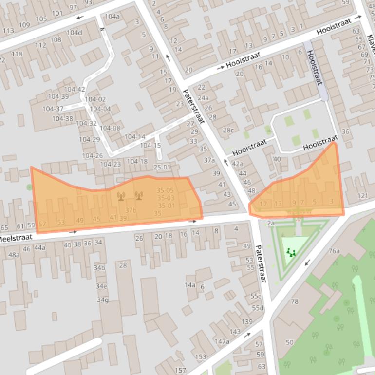 Kaart van postcodegebied 5025KK.