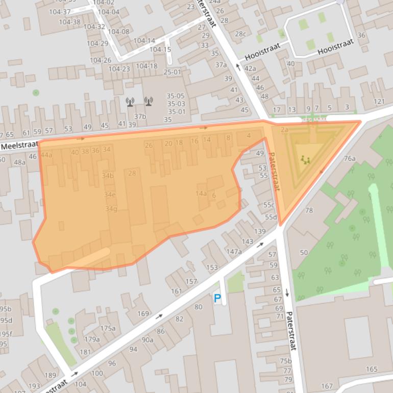 Kaart van postcodegebied 5025KM.