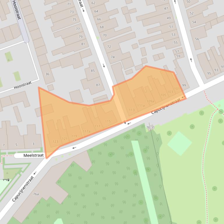 Kaart van postcodegebied 5025LC.