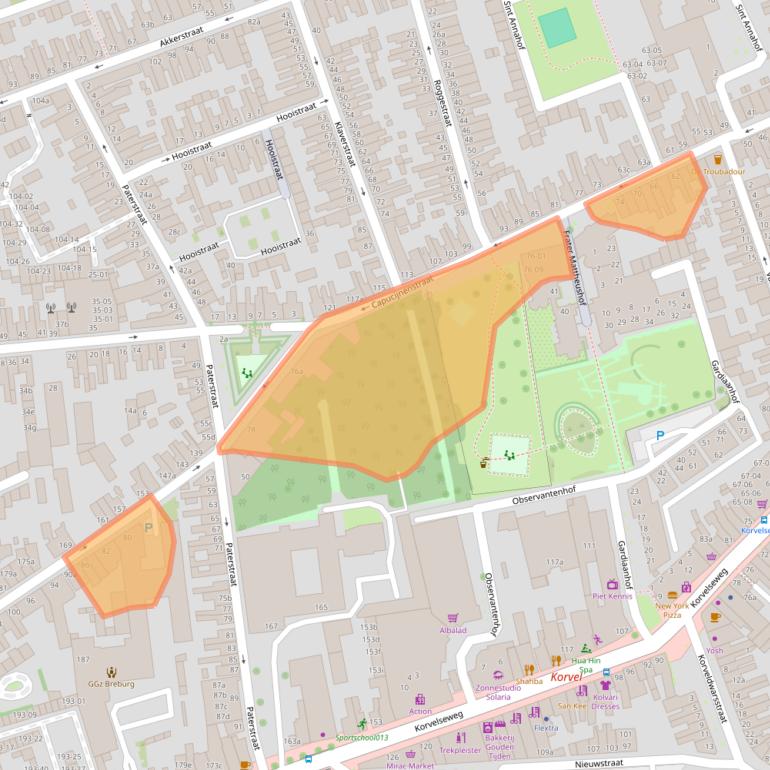 Kaart van postcodegebied 5025LH.
