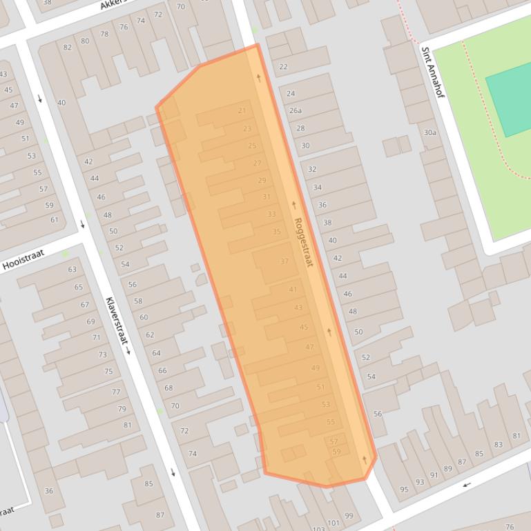 Kaart van postcodegebied 5025MA.