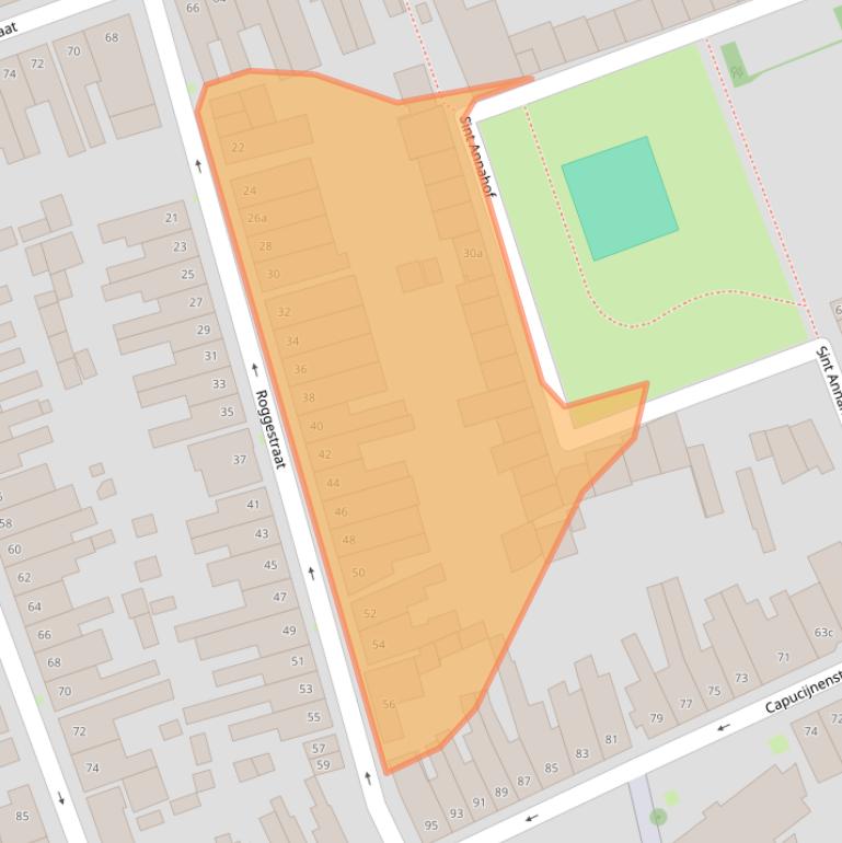 Kaart van postcodegebied 5025MB.