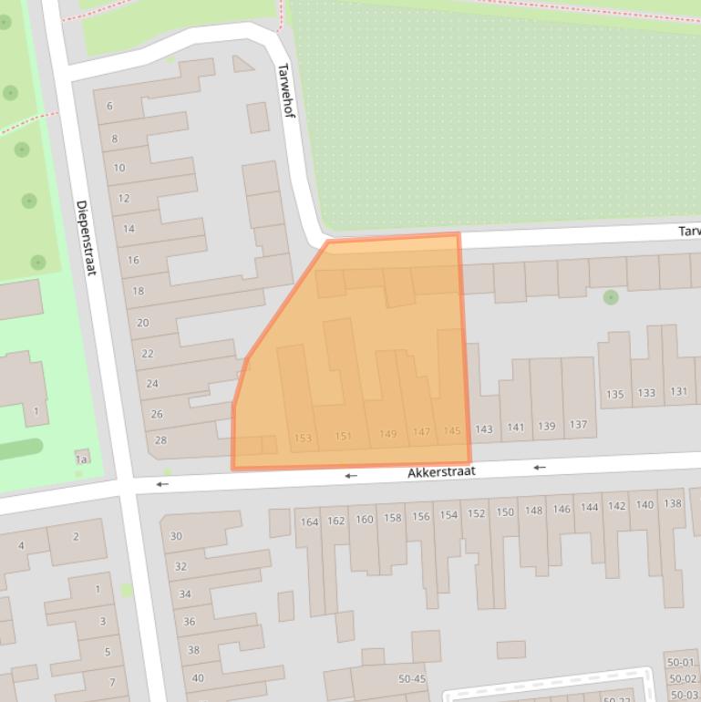 Kaart van postcodegebied 5025MH.