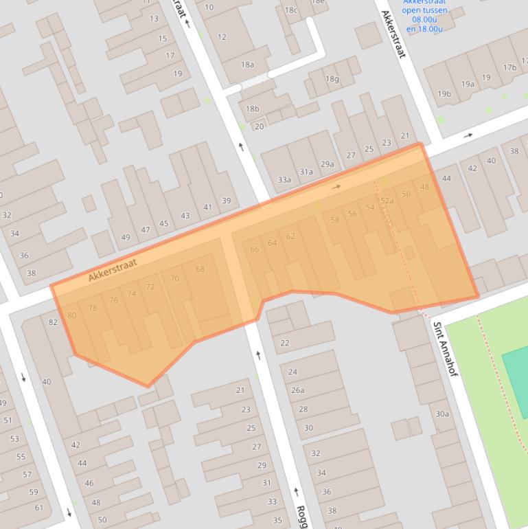 Kaart van postcodegebied 5025MK.