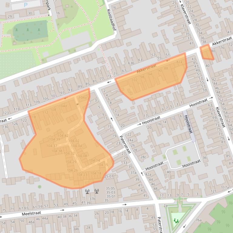 Kaart van postcodegebied 5025ML.