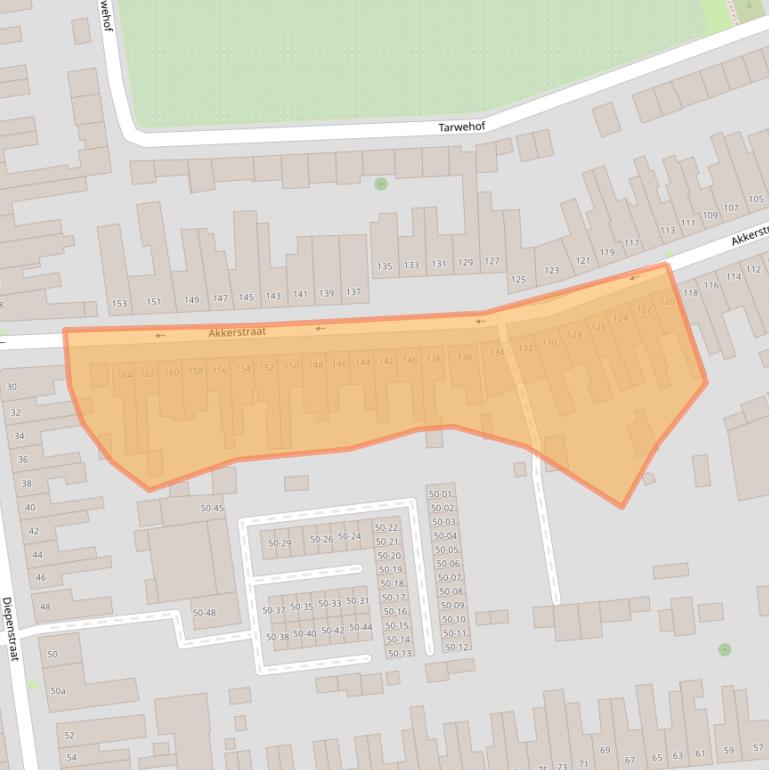 Kaart van postcodegebied 5025MN.