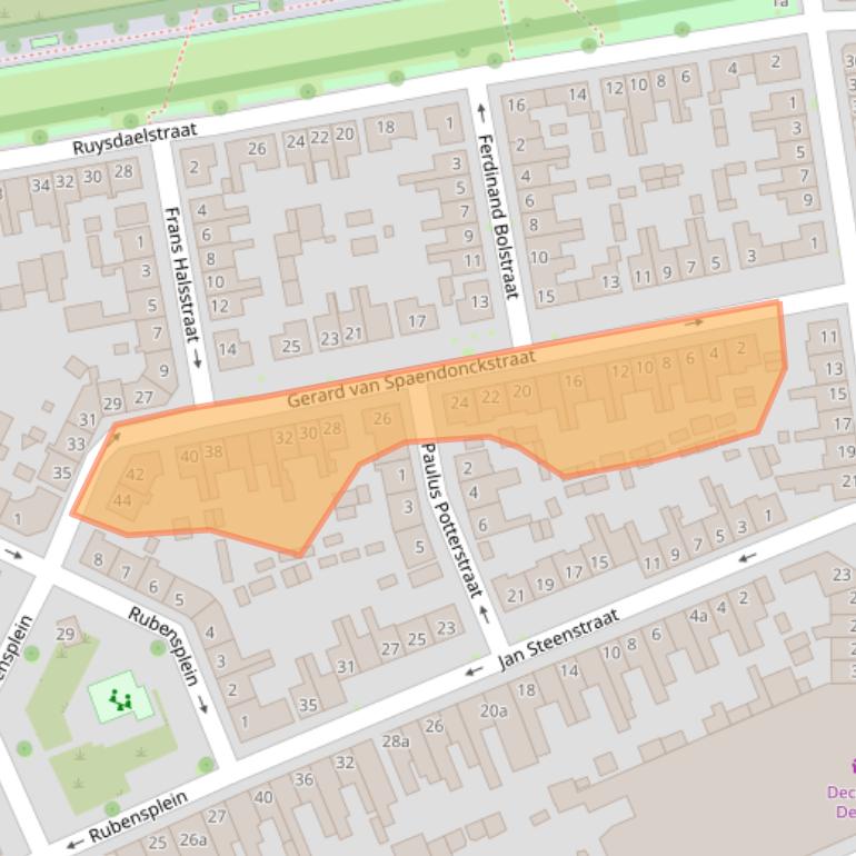 Kaart van postcodegebied 5025NB.