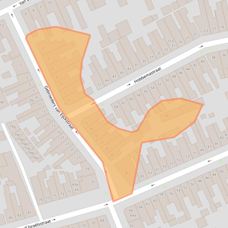 Kaart van postcodegebied 5025NK.