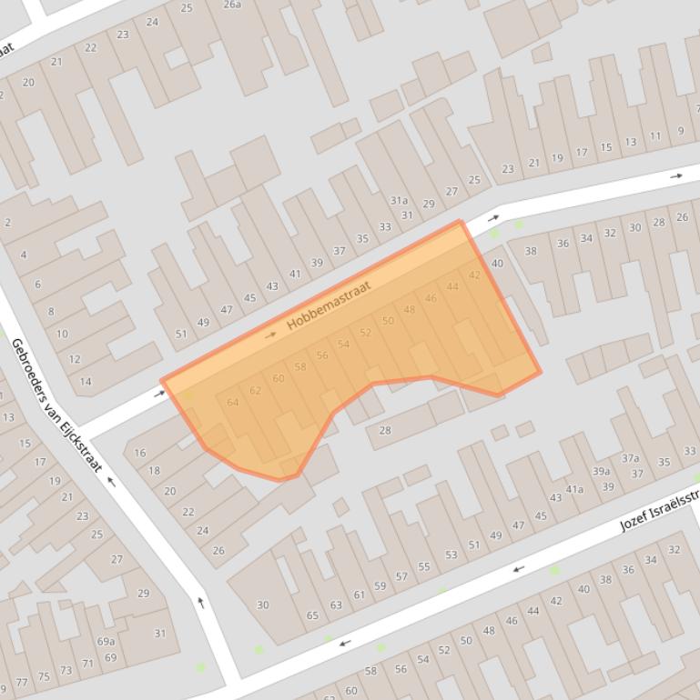 Kaart van postcodegebied 5025NN.